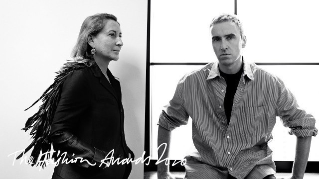 'The Fashion Awards 2020 | Prada, Miuccia Prada and Raf Simons'