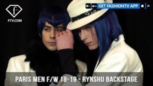 'Rynshu Backstage Look Paris Men\'s Fashion Week Fall/Winter 2018 Loungewear | FashionTV | FTV'