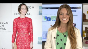 'Emily Blunt Fashion,Tribeca Film Festival, Green Michael Kors - Fab Flash'