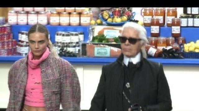 'Paris Fashion Week: Models shop at Chanel Supermarket'