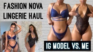 'FASHION NOVA LINGERIE TRY ON HAUL | CURVY EDITION'