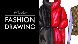 'PUFFER JACKETS P.1 (Drawing)| Fashion Drawing'