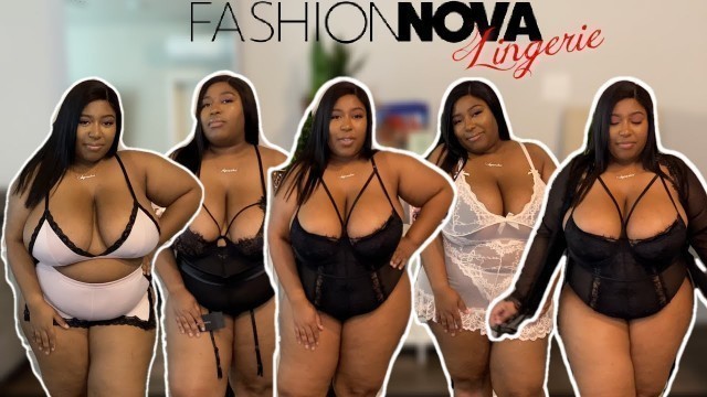 'BOMB FASHION NOVA LINGERIE HAUL / TRY ON HAUL /BODYSUITS /TEDDYS'