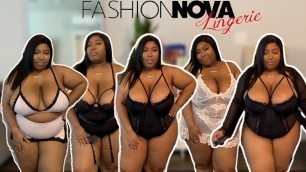 'BOMB FASHION NOVA LINGERIE HAUL / TRY ON HAUL /BODYSUITS /TEDDYS'