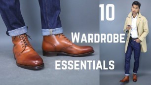 '10 Wardrobe Essentials Every Man Should Have'