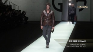 'GIORGIO ARMANI Milan Fashion Week Men\'s Fall/Winter 2018-19'