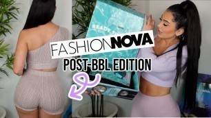 'FIRST FASHION NOVA TRY-ON HAUL WITH MY NEW BODY!!!!'