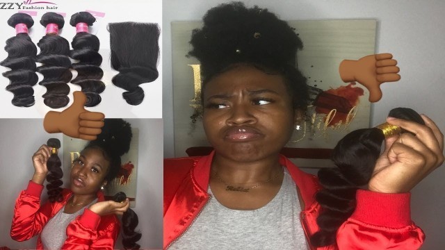 '3 Bundles + Closure For $71!? Aliexpress ZZY Fashion Hair Review + Storytime'