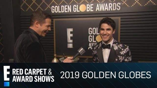 'Darren Criss Cheers to His 2019 Golden Globe Award | E! Red Carpet & Award Shows'