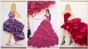 'Creative Dresses Sketch Designs Collection'