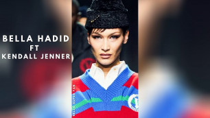 'Clip - Bella Hadid Runway ft Kendall Jenner in Versace 2020 Runway Show'