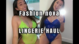 'Lingerie try on + REVIEW - FASHION NOVA'