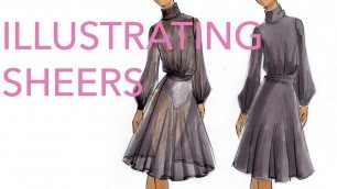 'Fashion Illustration Tutorial: Sheer Fabrics'