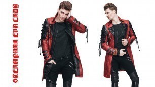 'Clothes from Aliexpress Steampunk Men\'s Fashion Leather Jacket'