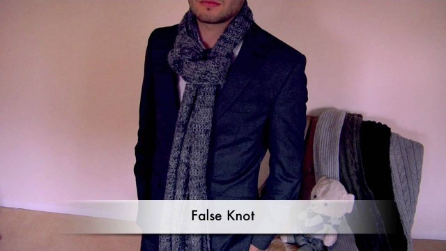 'How to Tie a Scarf - Men - False Knot'