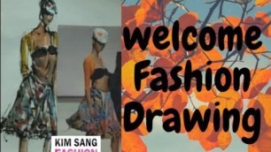 'Fashion Illustration  / 패션일러스트...Fashion Sketches.  How to draw A fashion drawing'