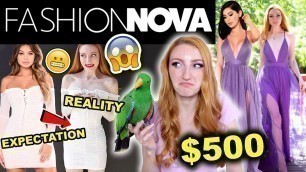 'FASHION NOVA HAUL | $500 FASHION NOVA TRY ON HAUL & WEAR TEST 2019'