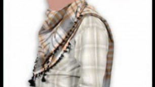 'Men\'s scarf styles at Islamic collection .com'