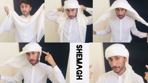 'How To Tie Step by Step Shemagh Arabic style || Shemagh Ghotra || Majidshah Tutorials 2020'