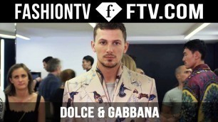 'Dolce & Gabbana Show Backstage Spring/Summer 2016 | Milan Collections: Men | FashionTV'