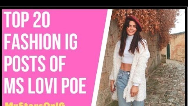 'Top 20 FASHION Instragram Posts of MS LOVI POE'