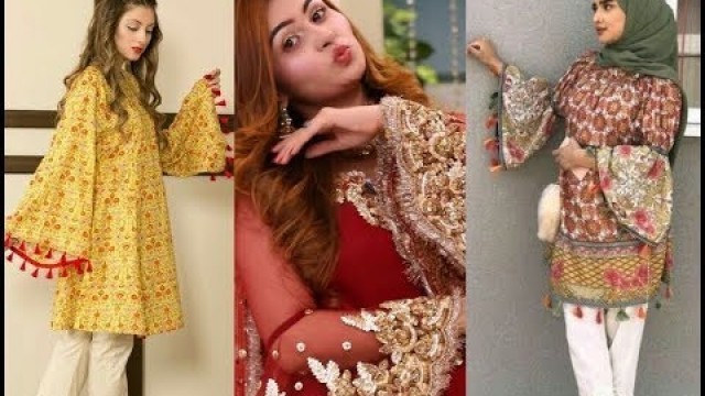 'Flared Sleeves Dresses - Latest Trend of Pakistani Fashion'