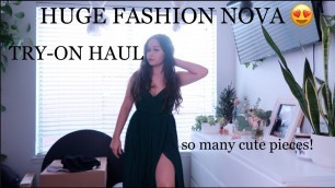 'HUGE FASHION NOVA TRY-ON HAUL! 