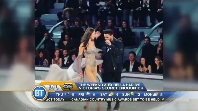 'Entertainment City: Catwalk chemistry! The Weeknd and ex Bella Hadid at the VS Fashion Show'