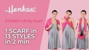 '13 Ways to Wear an Infinity Loop Scarf HENKAA'