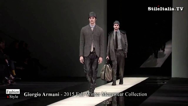 'Italian Fashion   Giorgio Armani   2015 Fall Winter Men Collection Italian Style'