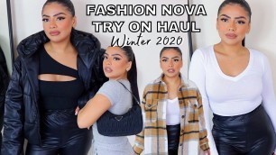 'FASHION NOVA TRY ON HAUL WINTER 2020 | Andrea Roman'