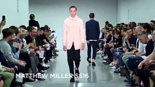 'Matthew Miller Spring/Summer 2016 at London Collections: Men'