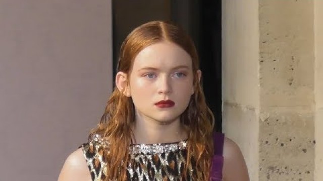 'Sadie SINK / Stranger Things / model @ Paris Fashion Week 30 june 2018 show Miu Miu / juin'