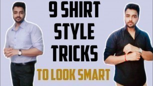 'Shirt Style Tricks | Teaching Mens Fashion | ROOHANKIT'