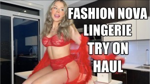 'AFFORDABLE LINGERIE TRY ON HAUL | FASHION NOVA'