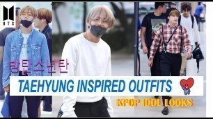 '(방탄소년단) BTS Taehyung Inspired Outfits | K-Pop Idol Style Series'