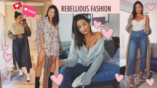 'HUGE REBELLIOUS FASHION Try On Haul • ft. Discount | Emily Diane Philpott'