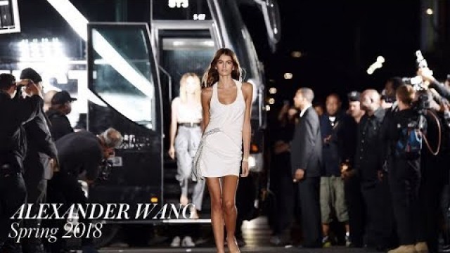 'KAIA GERBER Opens ALEXANDER WANG SPRING 2018 ft Kendall Jenner, Bella Hadid  | MODTV'