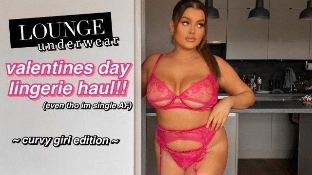 'single (like me) or not.. YOU NEED THIS VALENTINES LINGERIE!! *lounge valentines haul*'