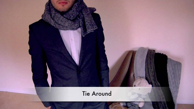 'How to Tie a Scarf - Men - Tie Around'