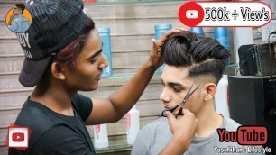 'MESSY POMP HAIRSTYLE : New Mens Haircut & Hairstyle Tutorial 2019 | Yusuf Khan'