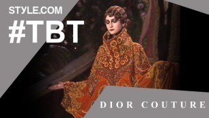 'John Galliano Stages a Grand Opera for Dior Couture - #TBT with Tim Blanks - Style.com'