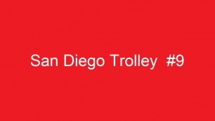 'San Diego Trolley at Fashion Valley Transit Center in San Diego, California on June 23, 2008'