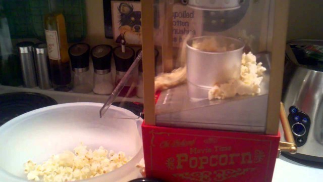 'Old fashioned popcorn maker.'