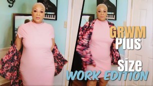 'GRWM | Work Edition | Plus Size Work OOTD | Fashion Nova and Rainbow'