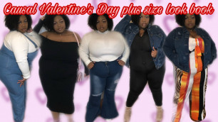 'CASUAL PLUS SIZE VALENTINES DAY LOOK BOOK