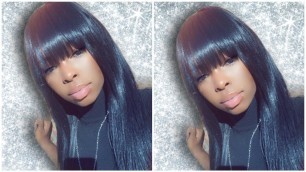 'Turning INNA instant fashion wig couture. into Lace Front Wig With Bangs'