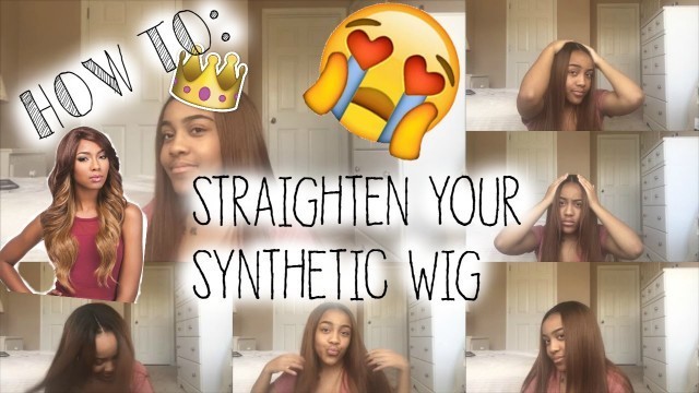 'HOW TO: Straighten Your Synthetic Wig | Inna Wig'