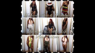 'Fashion Nova Swimsuits | Rainbow Cover Up Haul !!'