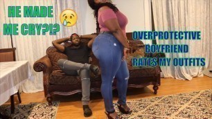 'OVERPROTECTIVE RUDE Boyfriend Rates My Rainbow, Fashion Nova, and Bohoo outfits (I CRIED)'